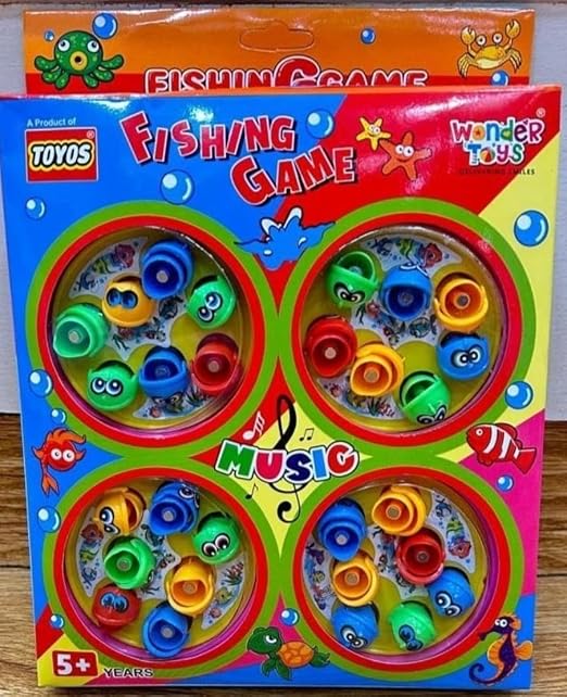 TM0246 Multiplayer Fishing Set with Colorful Fish and Rods