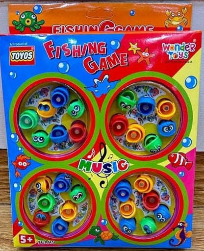 TM0246 Multiplayer Fishing Set with Colorful Fish and Rods