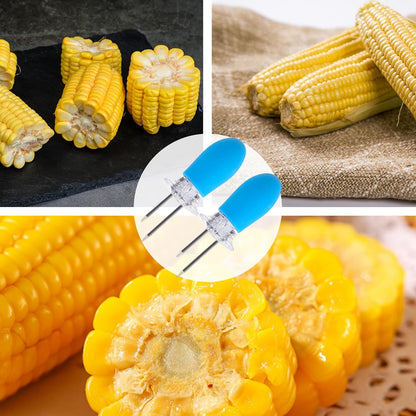 AM5590 Stainless Steel Corn Cob Holders Reusable 2pcs