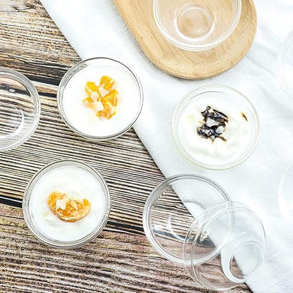 AM3023 Sauce Glass Bowls Small Dipping Bowls Side Dishes for Snack Sushi Fruit Appetizer Dessert Set Of 1 Piece