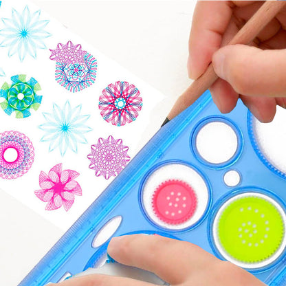 AM0439 Spiral Spirograph Geometric Ruler Spirograph Set For Kids