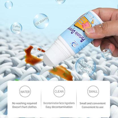 AM7759 Clothes Stain Remover Bead Design Emergency Stain Rescue Roller-ball Cleaner for Natural Fabric Removes Oil Almost All Types of Fabrics