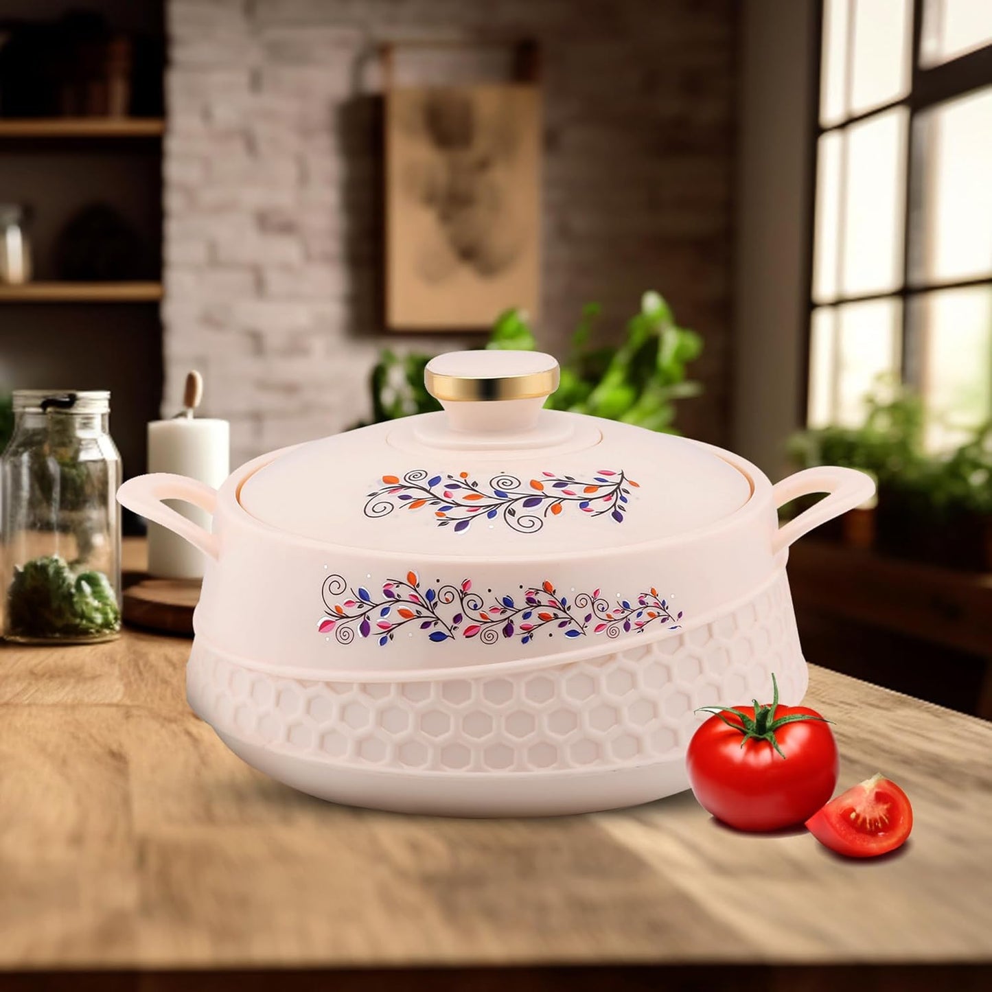 AM0913 Stainless Steel Fiesta Inner Steel Thermoware Casserole 3500 ml