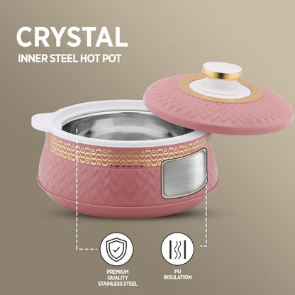 AM0911 Stainless Steel Crystal 4500 Inner Steel Thermoware Casserole