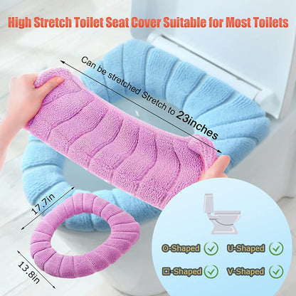 1458 Winter Comfortable Soft Toilet Seat Mat Cover Pad Cushion Plush