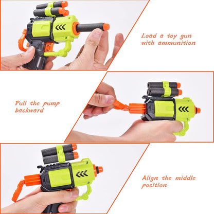 A06489 Thunder Strike Mini M1911 Foam Dart Toy Gun with 6 Darts