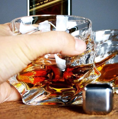 AM3751 Inovique Everest Square Crystal Whiskey Glasses Set of 6 Pcs (LXZS0617)