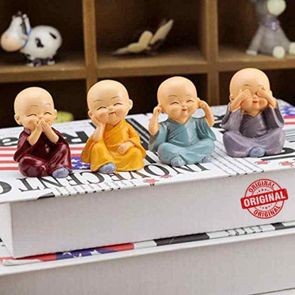 AM6886 Baby Monk Buddha Statue - Pack Of 4pc