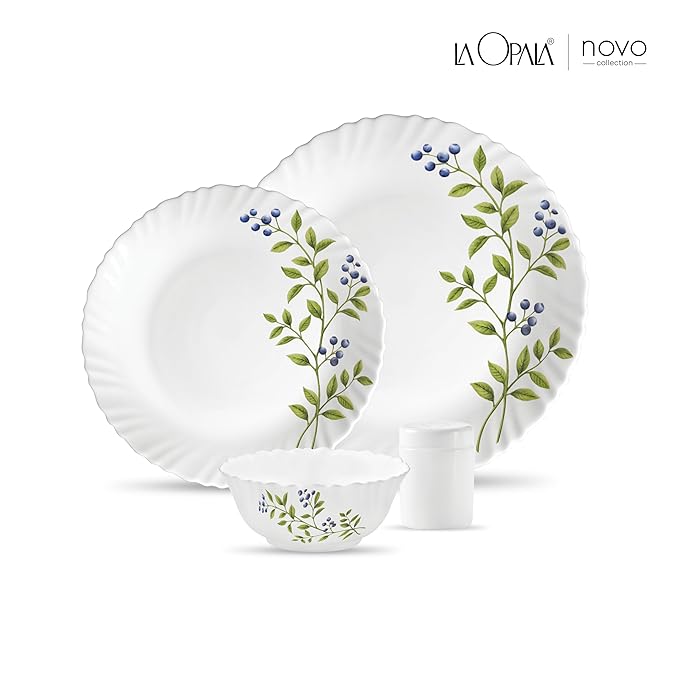 AM3962 La Opala, Novo Collection, Opal Glass Dinner Set 20 pcs