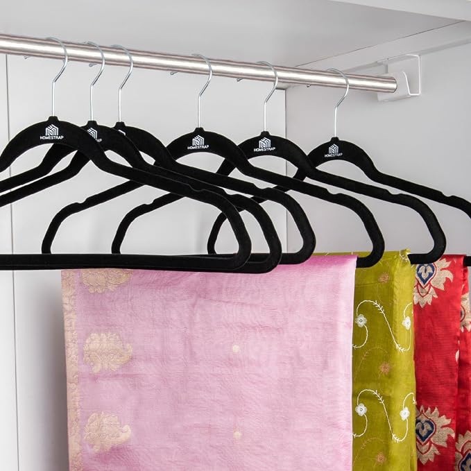 AM6856 Anti-Slip Hanger (Pack of 6) with 360° Rotating Hooks|