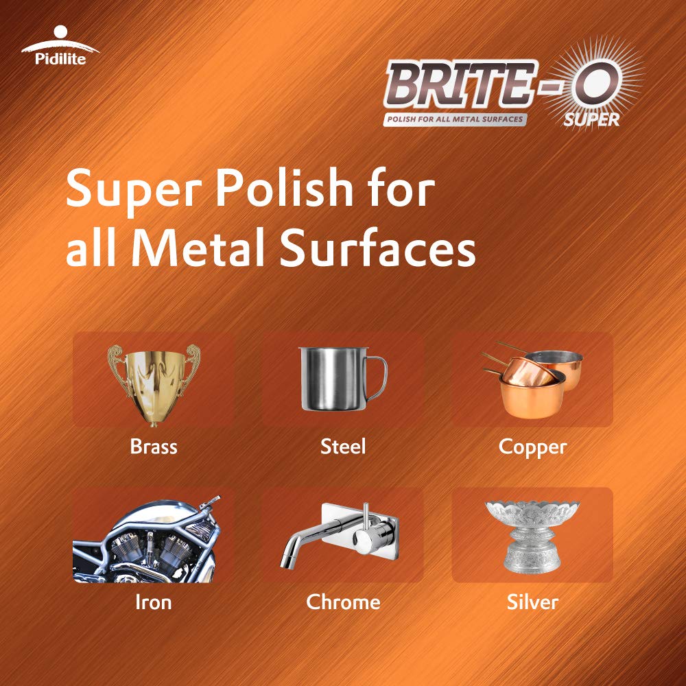 AM3286 Pidilite Brite-o Super Metal Polish - 25gm