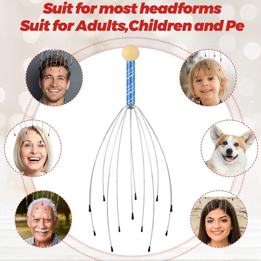 AM7816 Scalp Massagers, Handheld Head Massage Tingler, Scratcher