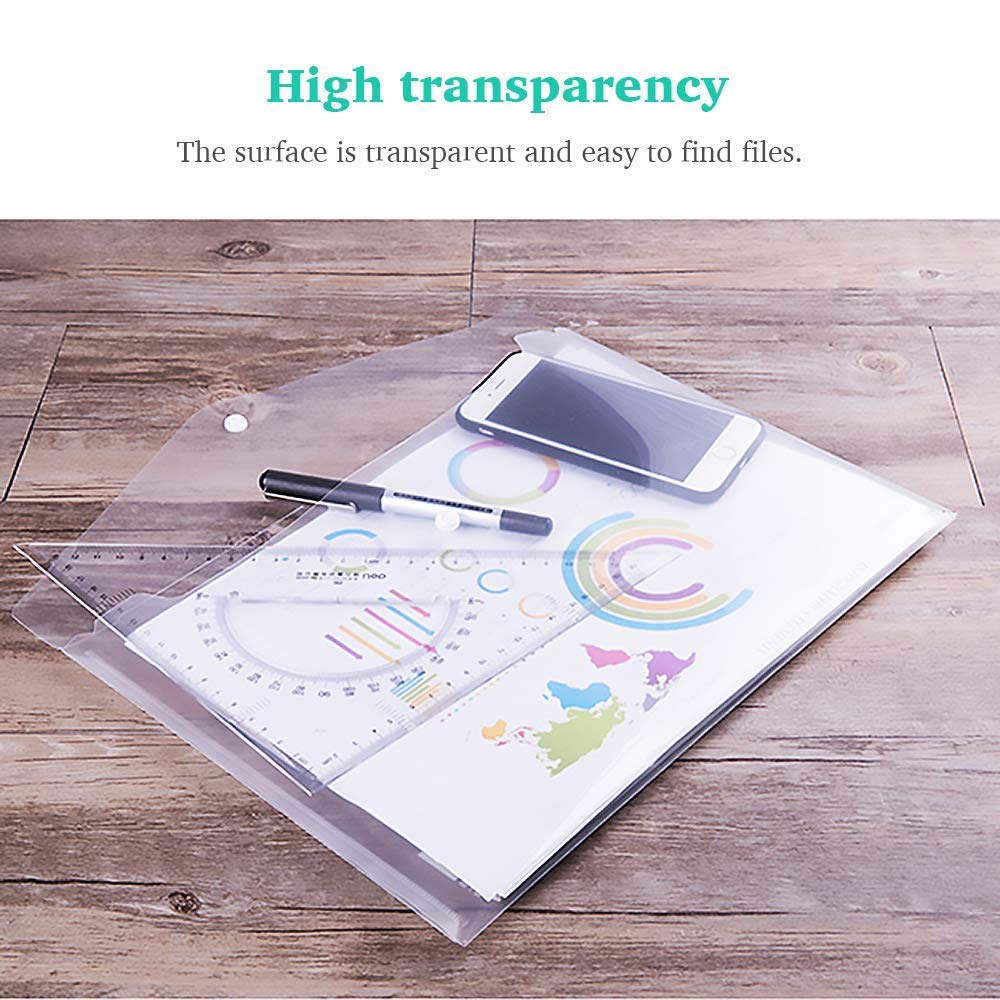 AM3528 Aerotix Document Button Bag Folder Transparent (1pcs) - (Code : 230P)