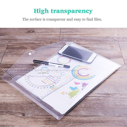 AM3528 Aerotix Document Button Bag Folder Transparent (1pcs) - (Code : 230P)
