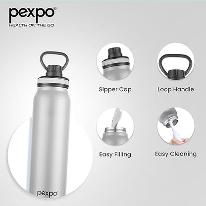 AM2795 Pexpo Austin Thermo SS Water Bottle Vaccum Insulated 1000