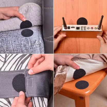 3962 Heavy Duty Hook Loop Tape, Round Velcro Tape Dots 10 Pairs