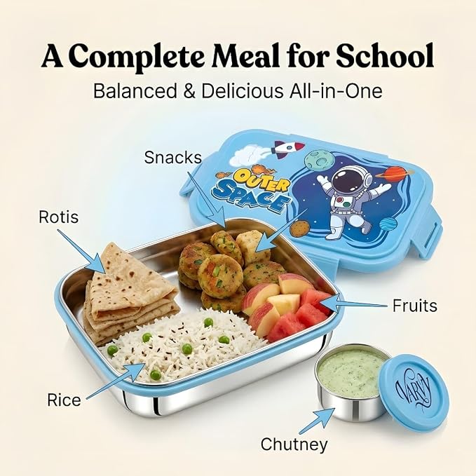 AM7024 Kids Lunch Box with Stainless Steel Inner & Small Container