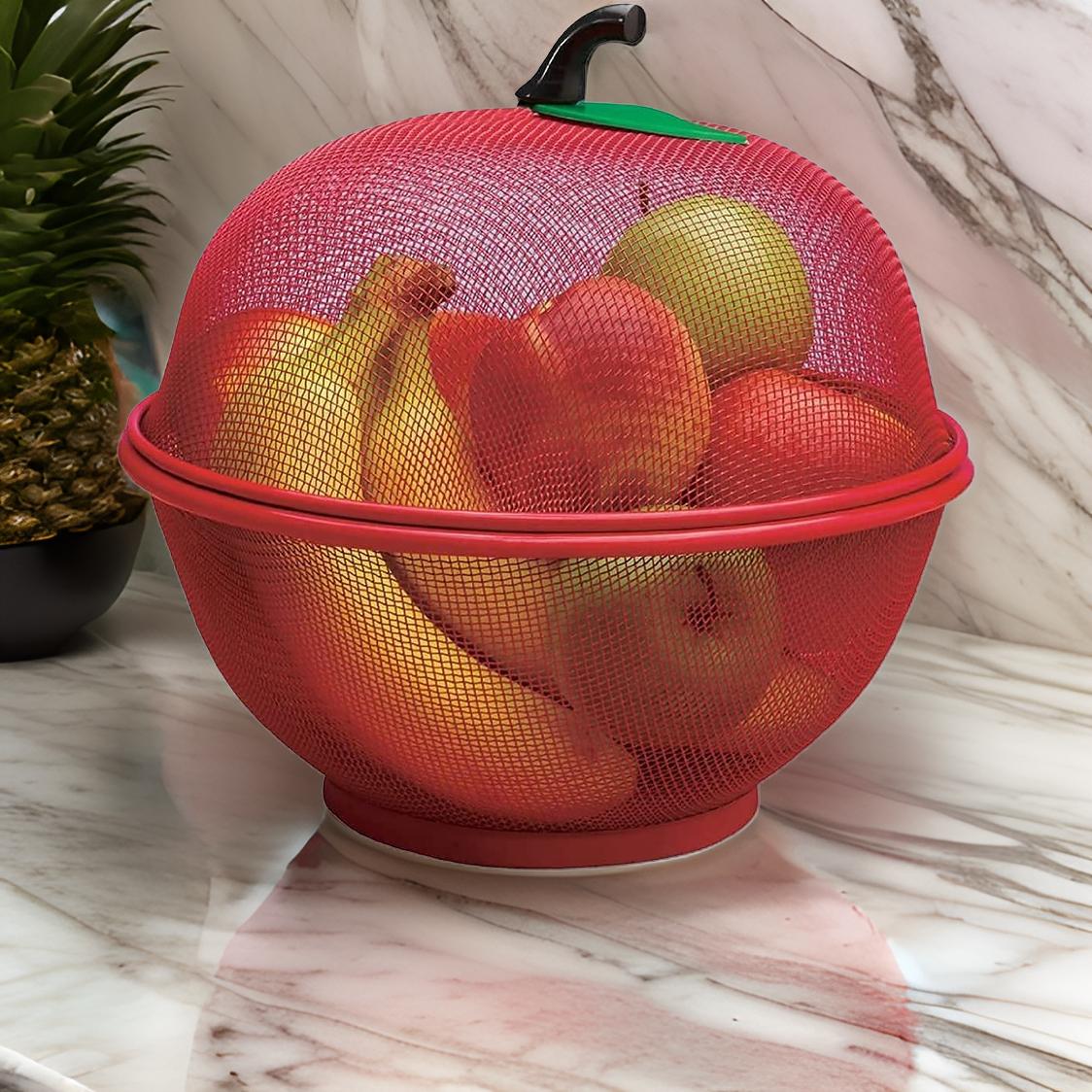 AM7475 Apple Shape Net Fruits & Vegetables Basket for Kitchen