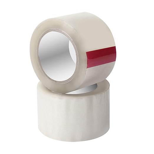 AM0293 (PACK OF 1)Clear Packing Tape (Transparent )  - 3inch - BOPP Industrial Packaging Tape