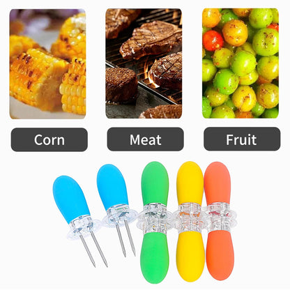 AM5590 Stainless Steel Corn Cob Holders Reusable 2pcs