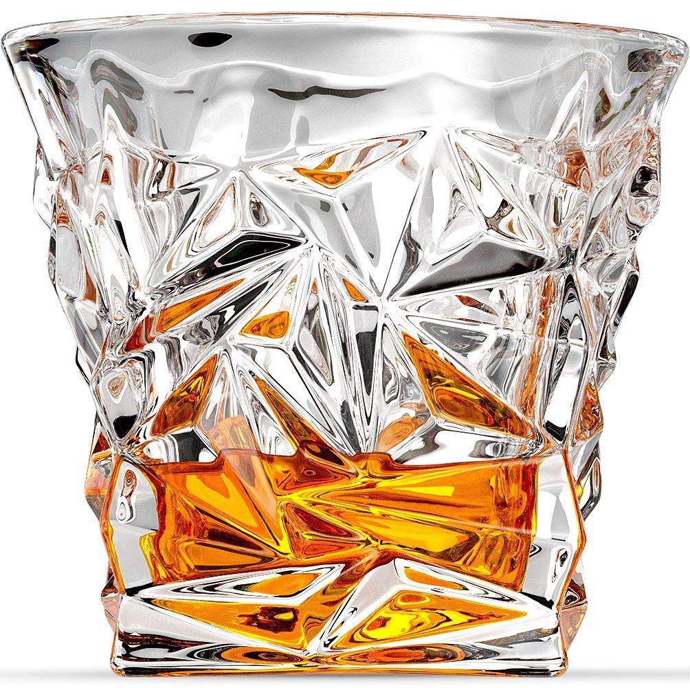 AM3750 Diamond Crystal Cut Whiskey Glasses Set of 6 Pcs