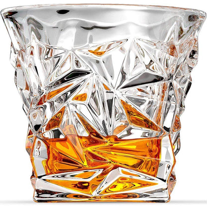 AM3750 Diamond Crystal Cut Whiskey Glasses Set of 6 Pcs