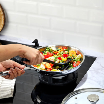 AM3916 PNB Kitchenmate Triply Curve Frypan 24Cm