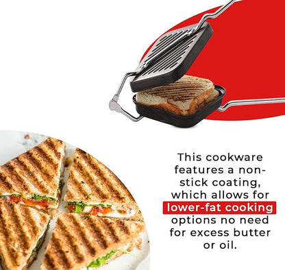 AM3583 Toster Black Grill Wire Handle Sandwich Maker