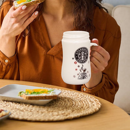 AM5352 Ceramic Coffee Tea Mug with Lid- Multidesign