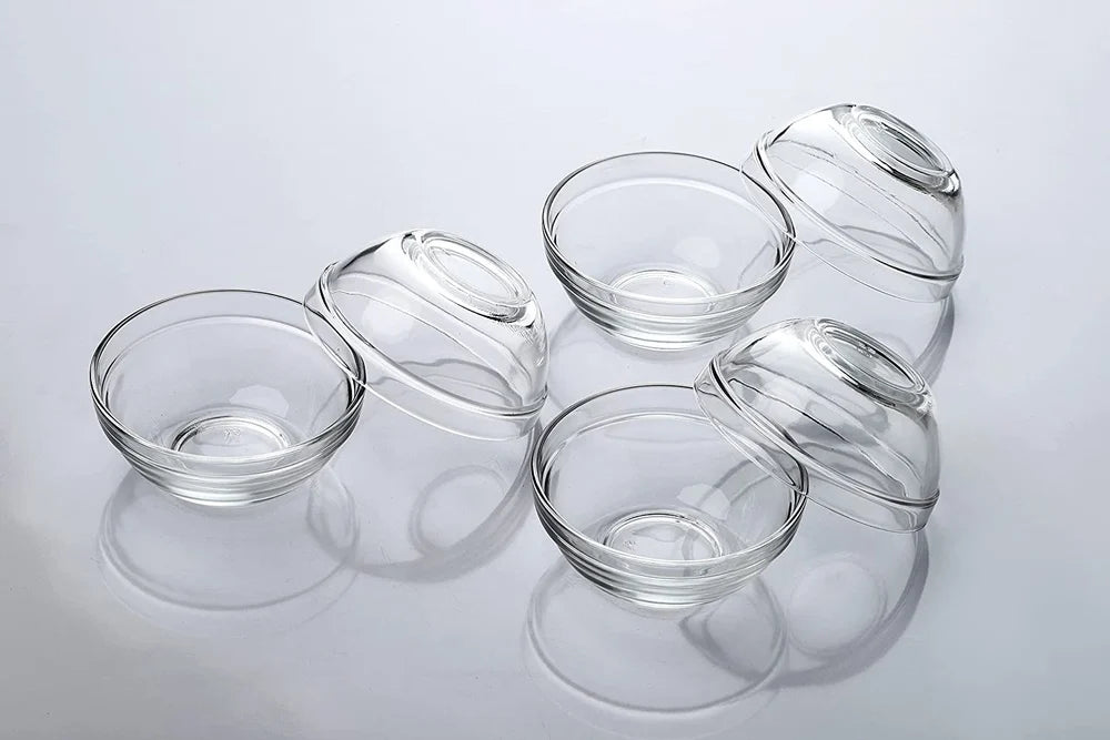 AM3023 Sauce Glass Bowls Small Dipping Bowls Side Dishes for Snack Sushi Fruit Appetizer Dessert Set Of 1 Piece
