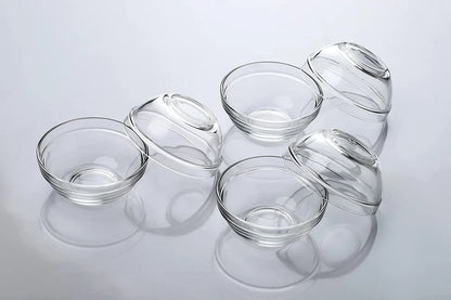 AM3023 Sauce Glass Bowls Small Dipping Bowls Side Dishes for Snack Sushi Fruit Appetizer Dessert Set Of 1 Piece