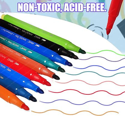 TM0272 Magic Colors Pen Changing Sketch Pens  Colouring Kit Art Markers HMC-9109 12Pcs Multicolour