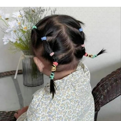 AM1003 1 Box, Cute Colorful Hair Tie Hair Accessories for Baby Girls & Little Girls