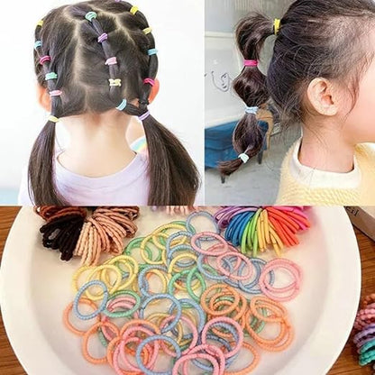 AM1003 1 Box, Cute Colorful Hair Tie Hair Accessories for Baby Girls & Little Girls