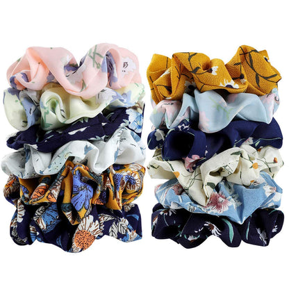 AM1027 Luxury Satin Scrunchies for Women & Girls