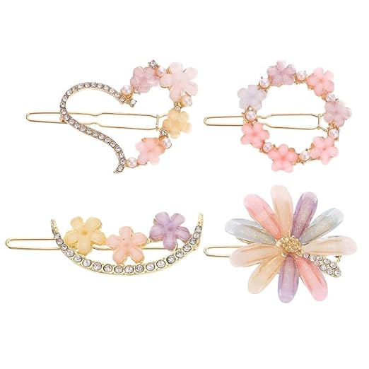 AM1030 Bridal Metal Hairpins Flower Hair Clip for Girls &  Womens - 1 Pcs