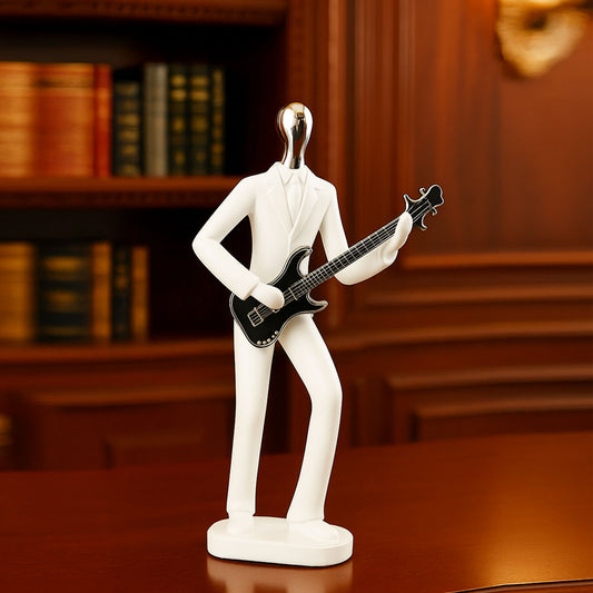 AM6132 Modern Guitarist Sculpture – Stylish Musician Figurine for Home & Office Decor
