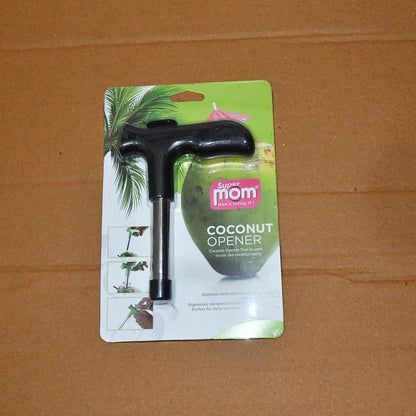 10574 Supermom Coconut Opener Tool with Ergonomic Handle (1 Pc)
