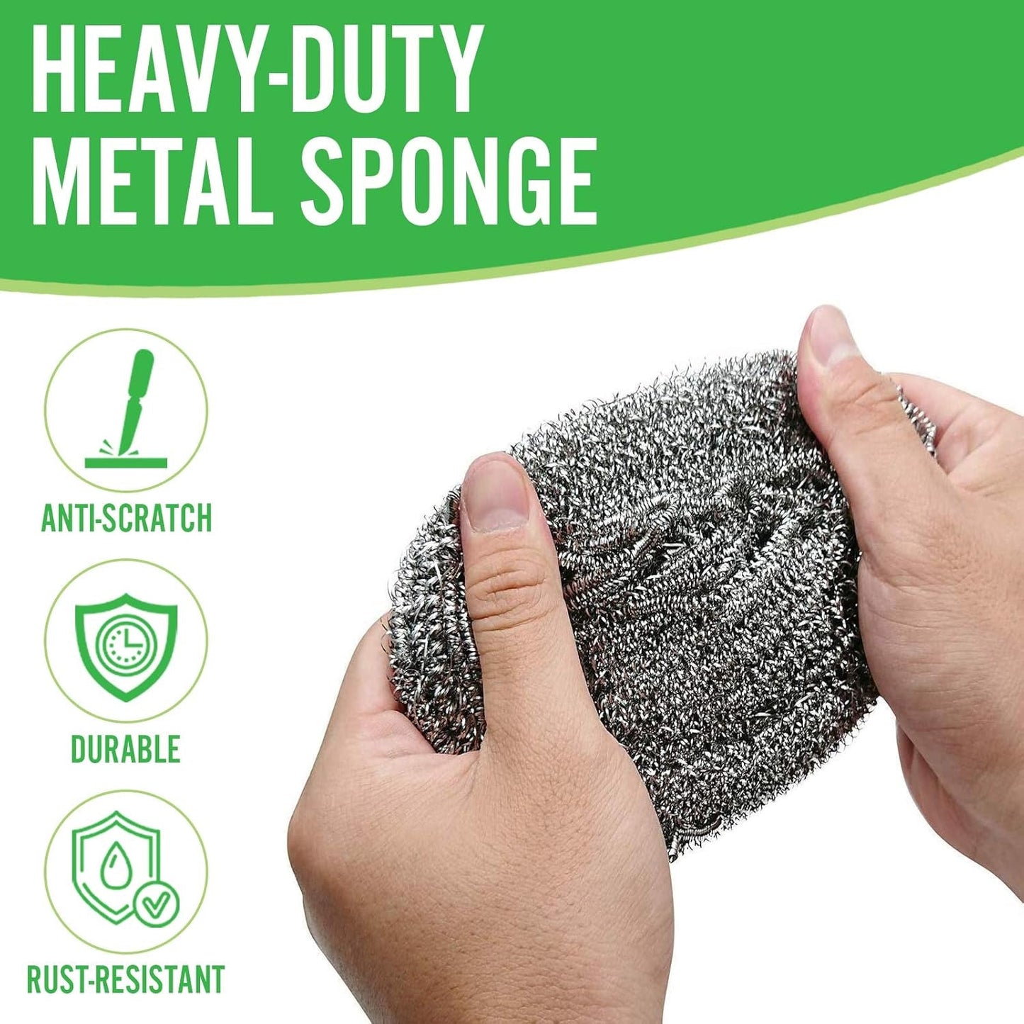 AM6720 Stainless Steel Cleaning Scrubber (Pack Of 1)