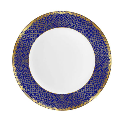 AM5752 Cello Opalware Solitaire Series Sapphire Dinner Set, 27 Units - Opal Glass Dinner Set for 1 | Crockery Set for Festive Ocassions, Parties | White Plate and Bowl Set