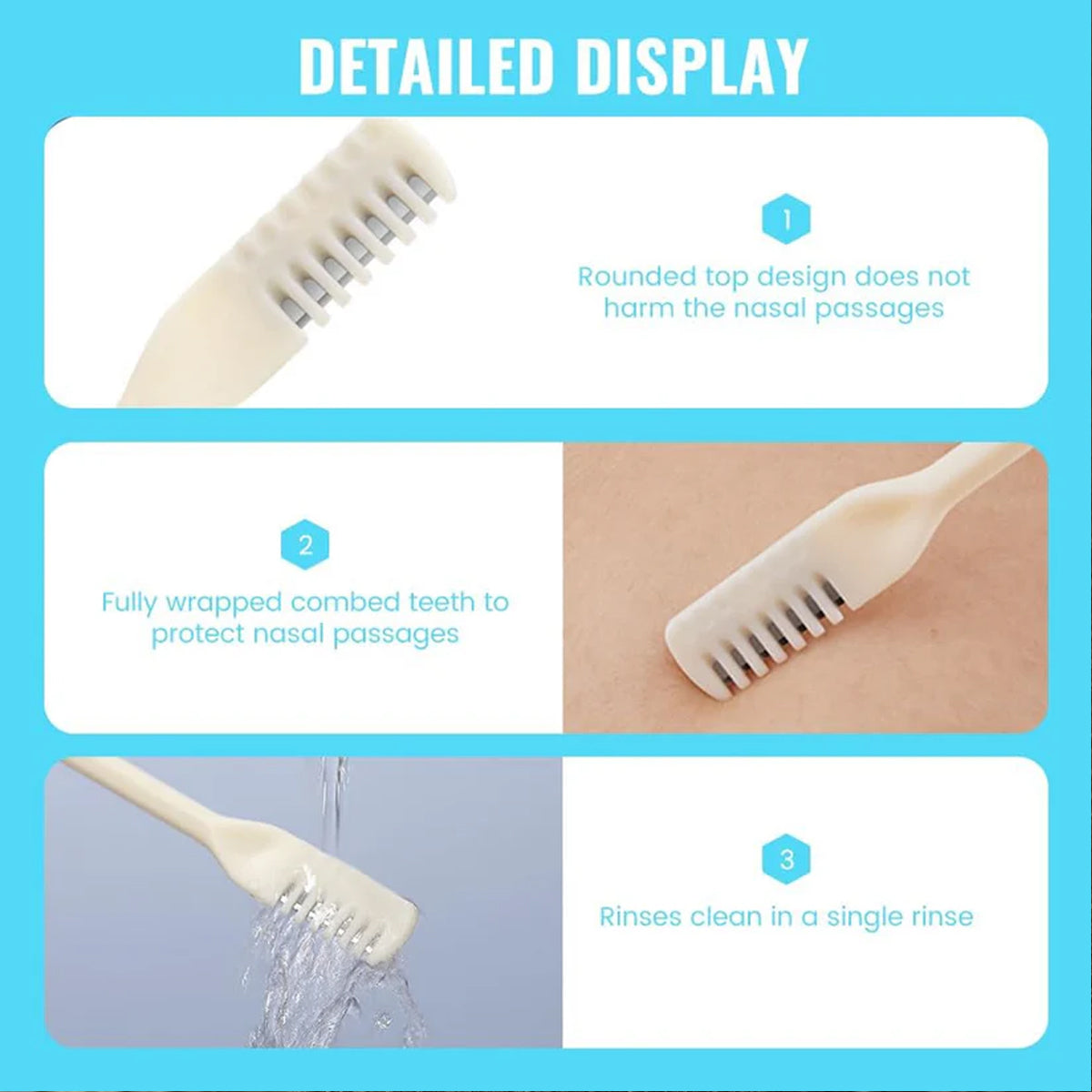 13752 Nose Hair Removal Trimmer Nose Hair Remover Razor Kit Blade (3 Pcs Set)
