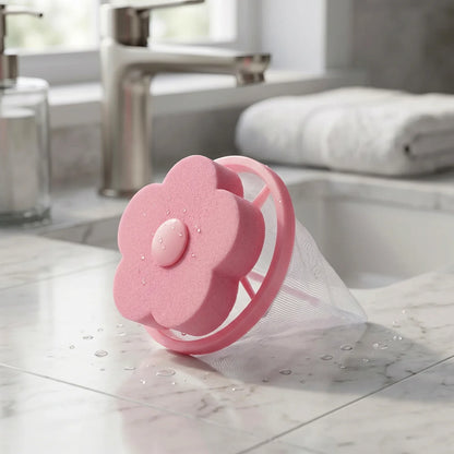 12604 Flower Shape Reusable Laundry Lint Remover - 1 Pc