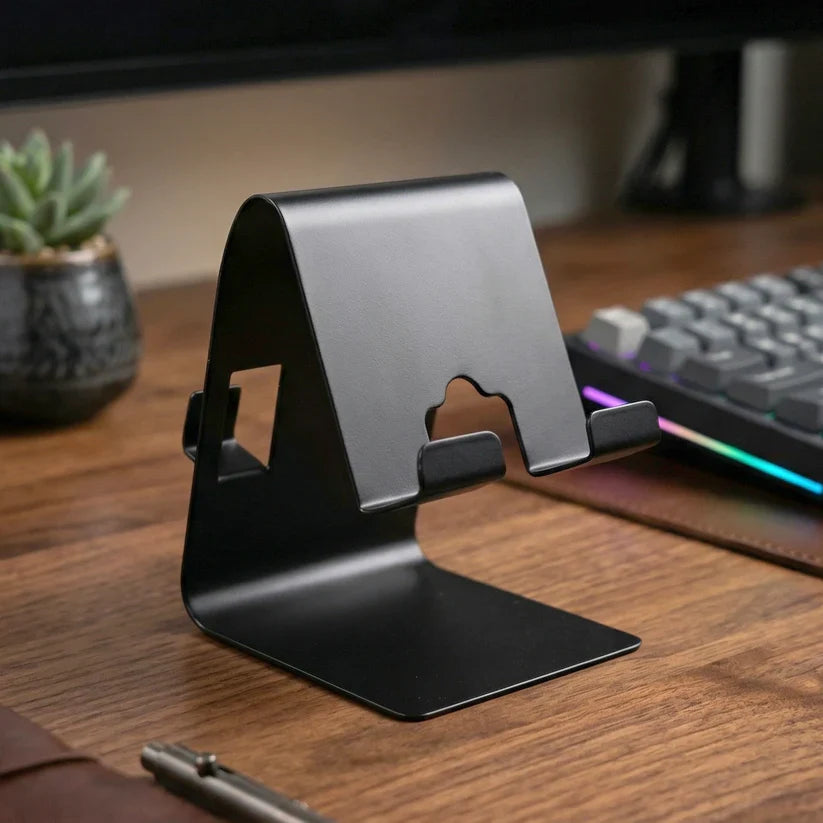 22995 Metal Mobile Phone & Tablet Stand (1 Pc, Black Color)