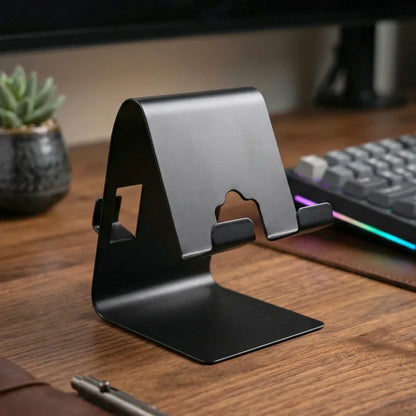 22995 Metal Mobile Phone & Tablet Stand (1 Pc, Black Color)