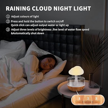 AM5583 Cloud Rain Diffuser, Snuggle Cloud, Light Humidifier