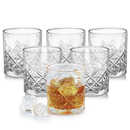AM5694	Cello Classix, Swirl & Brilliant Design 325ml Tumbler - 6pcs set