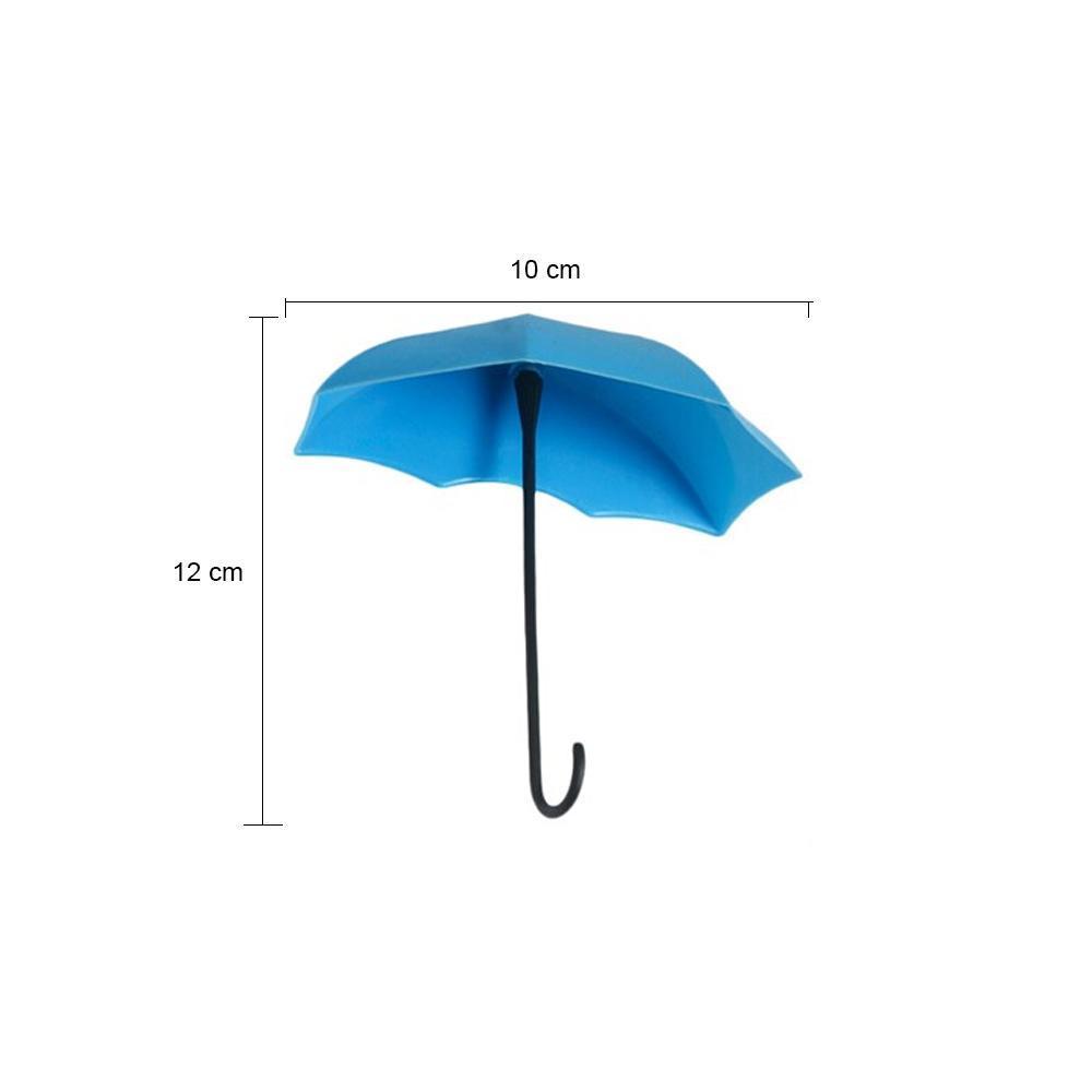 0486_3pcs/set Cute Umbrella Wall Mount Key Holder Wall Hook Hanger Organizer Durable Wall hooks bathroom kitchen Umbrella Wall Hook - DeoDap