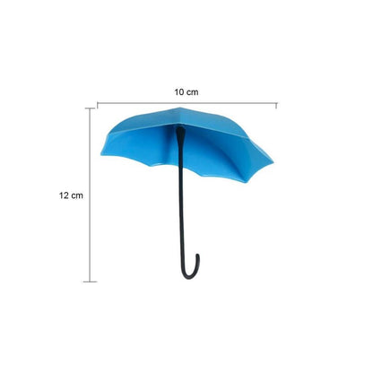 0486_3pcs/set Cute Umbrella Wall Mount Key Holder Wall Hook Hanger Organizer Durable Wall hooks bathroom kitchen Umbrella Wall Hook - DeoDap