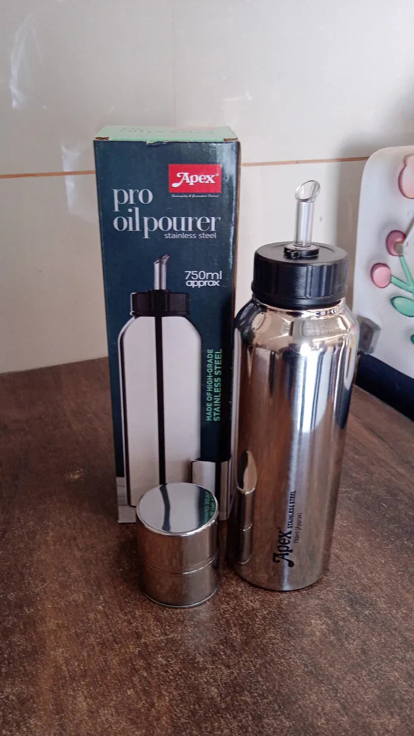 11542 Apex Pro Stainless Steel Oil Pourer – 750ml (1 Pc)