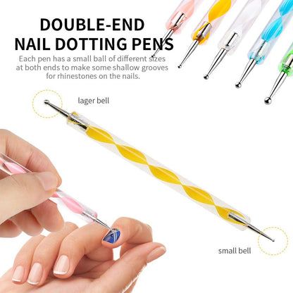 6020 Nail Art Point Pen and Set Used by Womens and Ladies for Their Fashion Purposes. DeoDap
